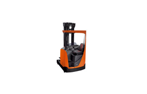 BT electric sit-on reach truck — High-rack warehouse work available from Merah Engineering Singapore